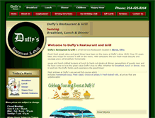 Tablet Screenshot of duffysrestaurantandgrill.com